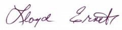 Lloyd Ernst Signature